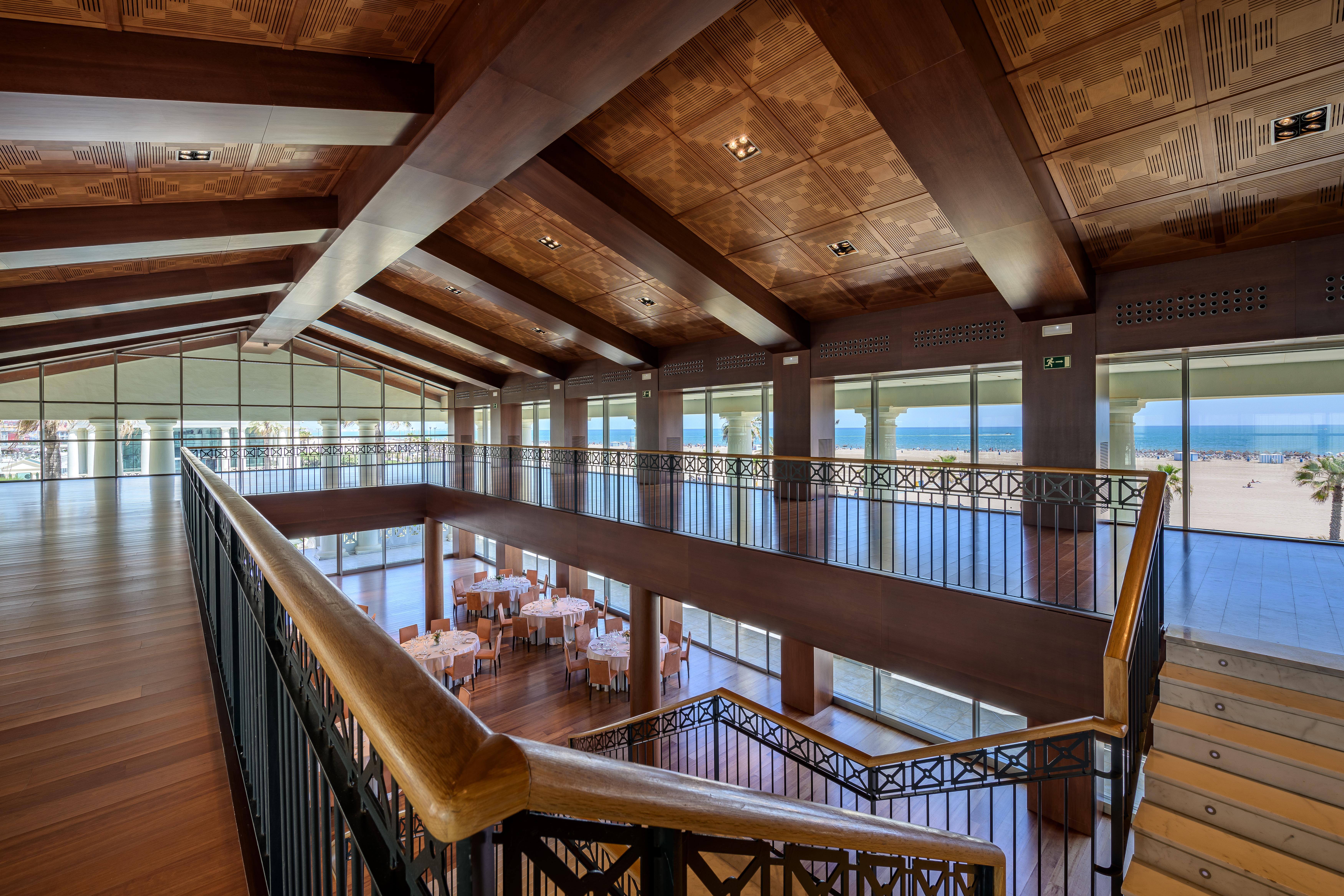 Las Arenas Balneario Resort Valencia Restoran foto Interior of the National Cowgirl Museum and Hall of Fame